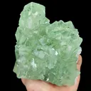 Natural Green Cube Fluorite and Calcite, Mineral Specimen:Xianghualing,Hunan (115*130*90MM) - image 5