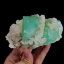 Natural Green Cube Fluorite and Calcite, Mineral Specimen:Xianghualing,Hunan (130*75*65MM) - image 4