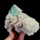 Natural Green Cube Fluorite and Calcite, Mineral Specimen:Xianghualing,Hunan (145*75*80MM) - image 2
