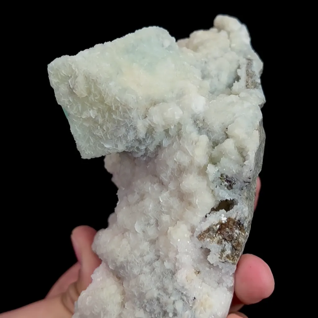 Natural Green Cube Fluorite and Calcite, Mineral Specimen:Xianghualing,Hunan (145*75*80MM) - image 4
