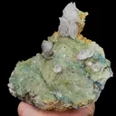 Natural Green Cube Fluorite and Calcite, Mineral Specimen:Xianghualing,Hunan (155*130*45MM) - image 2