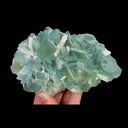 Natural Green Cube Fluorite and Calcite, Mineral Specimen:Xianghualing,Hunan (155*95*40MM) - image 1