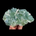 Natural Green Cube Fluorite and Calcite, Mineral Specimen:Xianghualing,Hunan (155*95*40MM) - image 2