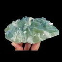 Natural Green Cube Fluorite and Calcite, Mineral Specimen:Xianghualing,Hunan (155*95*40MM) - image 4