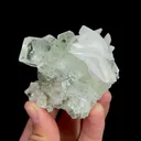 Natural Green Cube Fluorite and Calcite, Mineral Specimen:Xianghualing,Hunan (65*60*40MM) - image 2