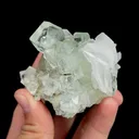 Natural Green Cube Fluorite and Calcite, Mineral Specimen:Xianghualing,Hunan (65*60*40MM) - image 3