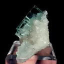 Natural Green Cube Fluorite and Quartz Cluster, Mineral Specimen: Xianghualing,Hunan (45*30*25MM) - image 4