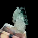 Natural Green Cube Fluorite and Quartz Cluster, Mineral Specimen: Xianghualing,Hunan (45*30*25MM) - image 3