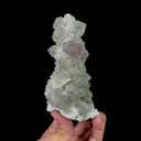 Natural Green Cube Fluorite and Quartz, Mineral Specimen: Inner Mongolia,China (50*120*45MM) - image 5
