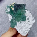 Natural Green Cube Fluorite comes from Inner Mongolia,China 100*65*45MM - image 2