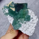 Natural Green Cube Fluorite comes from Inner Mongolia,China 100*65*45MM - image 3
