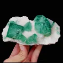 Natural Green Cube Fluorite comes from Madagascar 135*75*50MM - image 1