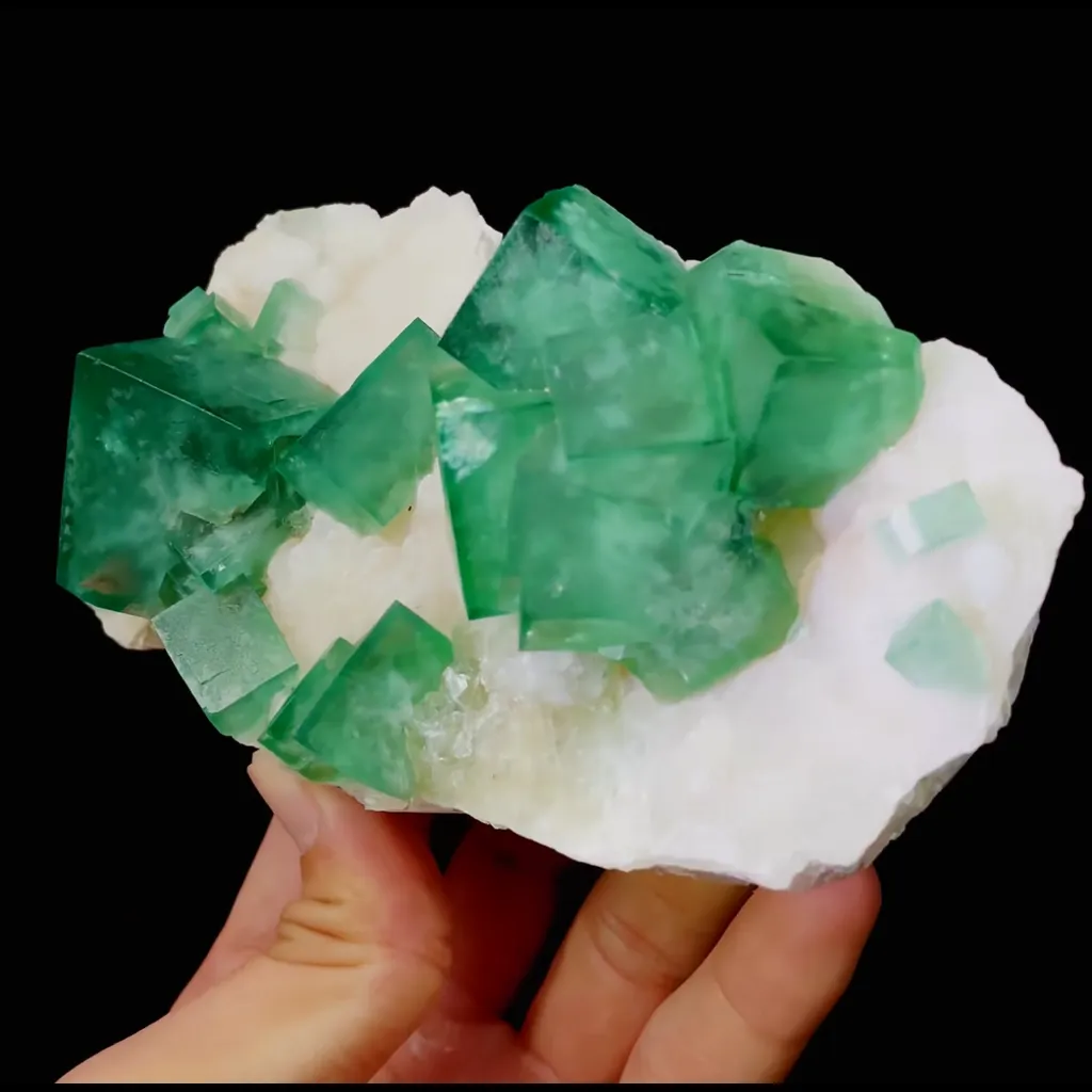 Natural Green Cube Fluorite comes from Madagascar 135*75*50MM - image 2