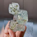 Natural Green Cube Fluorite comes from Xianghualing,Hunan 50*70*30MM - image 4