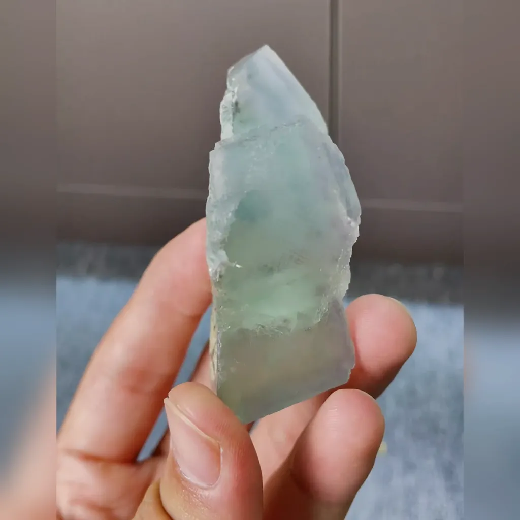 Natural Green Cube Fluorite comes from Xianghualing,Hunan 50*70*30MM - image 3