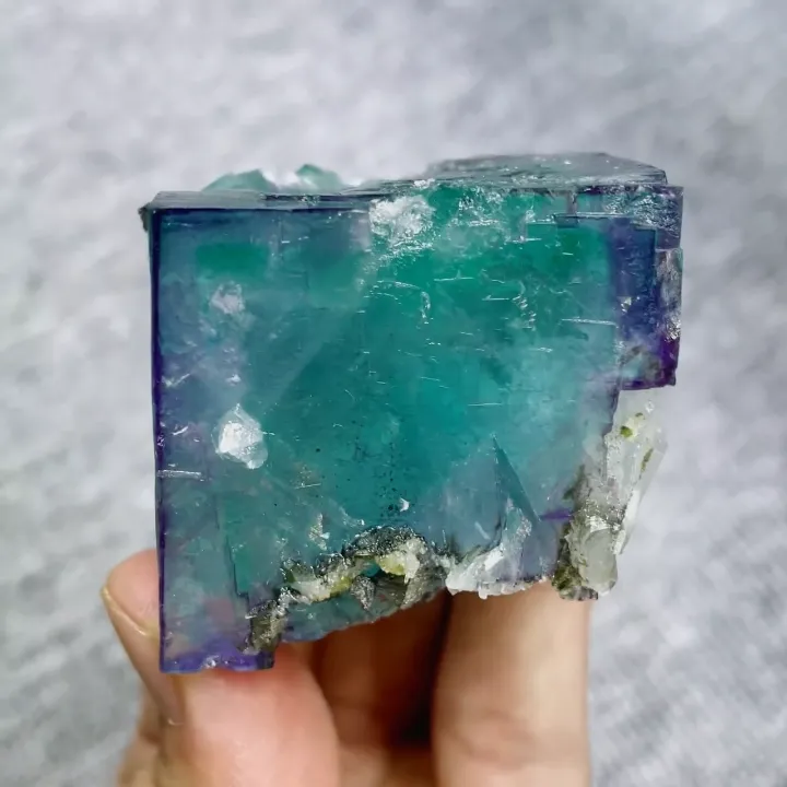 Natural Green Cube Fluorite comes from Yaogangxian,Hunan 45*40*35MM - image 6