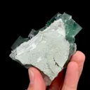 Natural Green Cube Fluorite, Mineral Specimen: Fujian,China (60*70*25MM) - image 3
