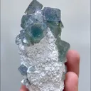 Natural Green Cube Fluorite, Mineral Specimen: Inner Mongolia,China (45*65*40MM) - image 4