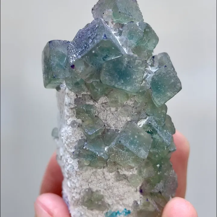 Natural Green Cube Fluorite, Mineral Specimen: Inner Mongolia,China (45*65*40MM) - image 3