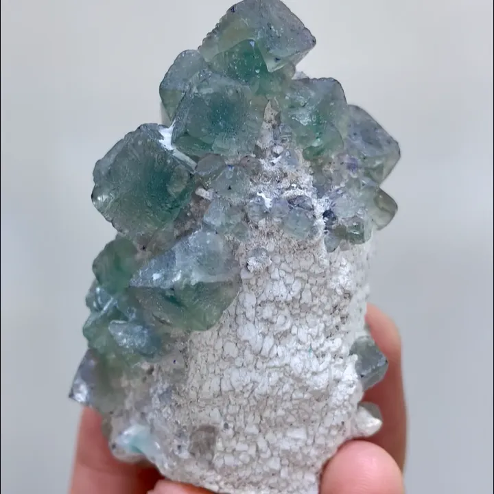 Natural Green Cube Fluorite, Mineral Specimen: Inner Mongolia,China (45*65*40MM) - image 5