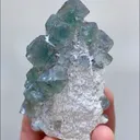 Natural Green Cube Fluorite, Mineral Specimen: Inner Mongolia,China (45*65*40MM) - image 5