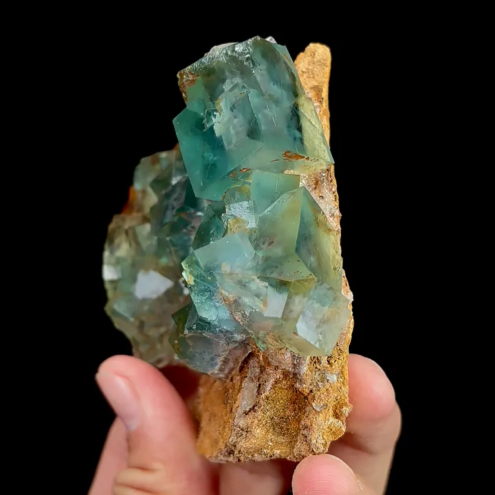Natural Green Cube Fluorite, Mineral Specimen: Inner Mongolia,China (80*70*35MM) - image 4