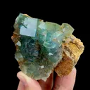Natural Green Cube Fluorite, Mineral Specimen: Inner Mongolia,China (80*70*35MM) - image 2