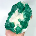 Natural Green Cube Fluorite, Mineral Specimen: Madagascar (150*140*60MM) - image 2