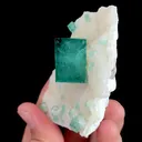 Natural Green Cube Fluorite, Mineral Specimen: Madagascar (70*50*35MM) - image 4
