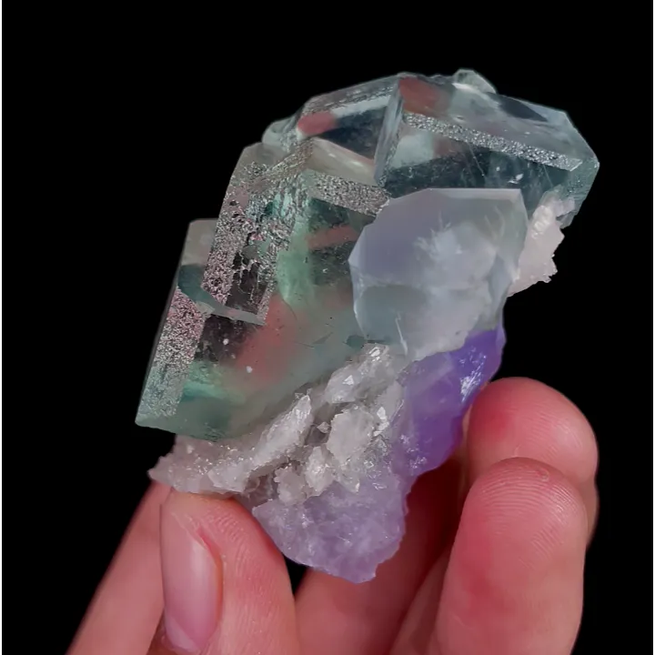 Natural Green Cube Fluorite, Mineral Specimen: Xianghualing,Hunan (60*45*35MM) - image 3