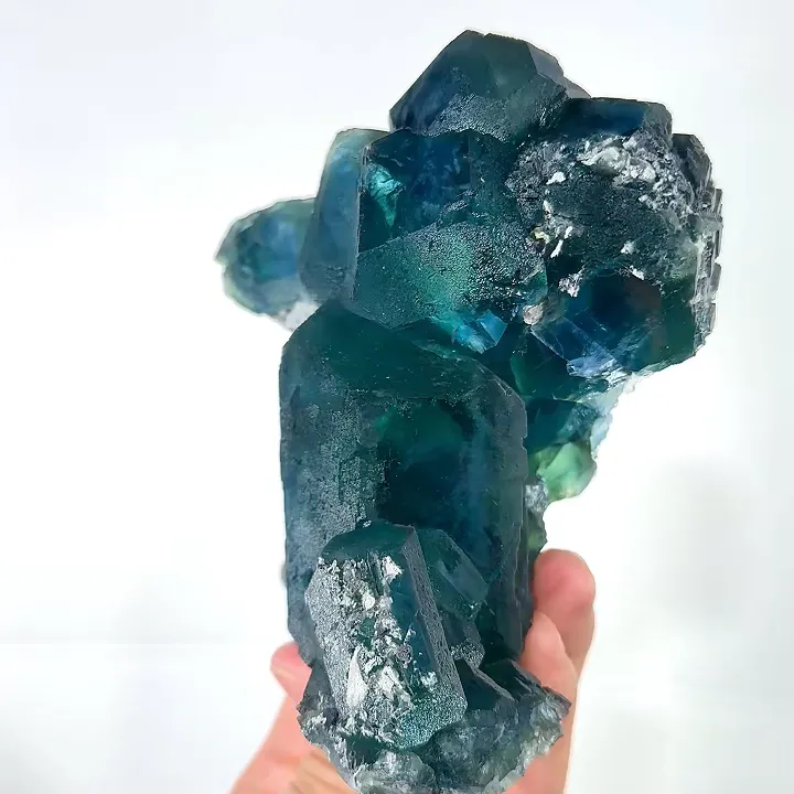 Natural Green Cube Fluorite, Mineral Specimen:Fujian,China (130*115*60MM) - image 6