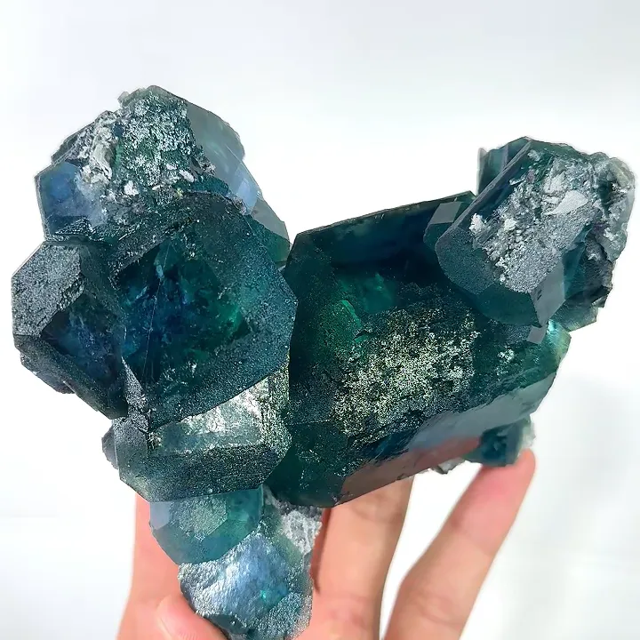 Natural Green Cube Fluorite, Mineral Specimen:Fujian,China (130*115*60MM) - image 4
