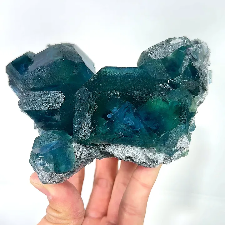 Natural Green Cube Fluorite, Mineral Specimen:Fujian,China (130*115*60MM) - image 8