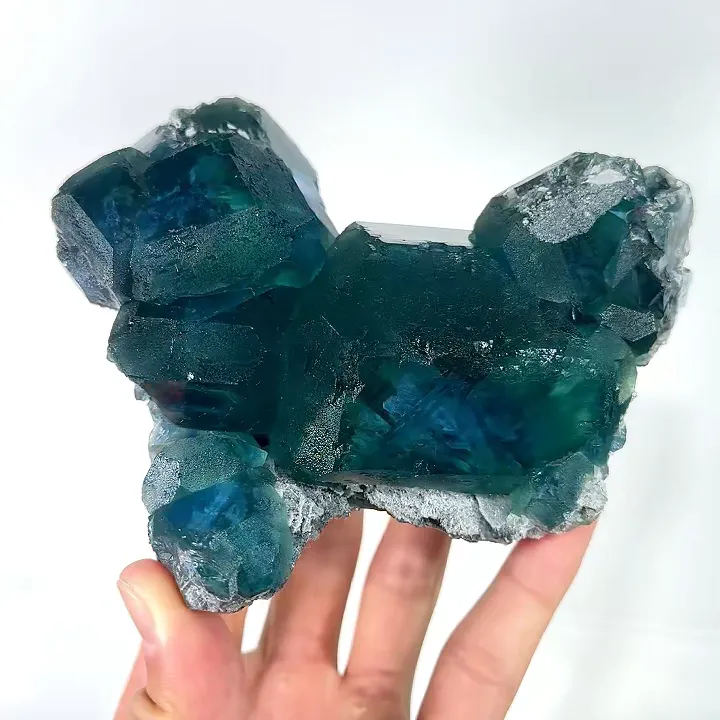 Natural Green Cube Fluorite, Mineral Specimen:Fujian,China (130*115*60MM) - image 3