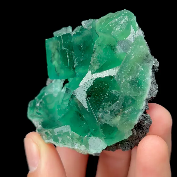 Natural Green Cube Fluorite, Mineral Specimen:Fujian,China (55*60*30MM) - image 3
