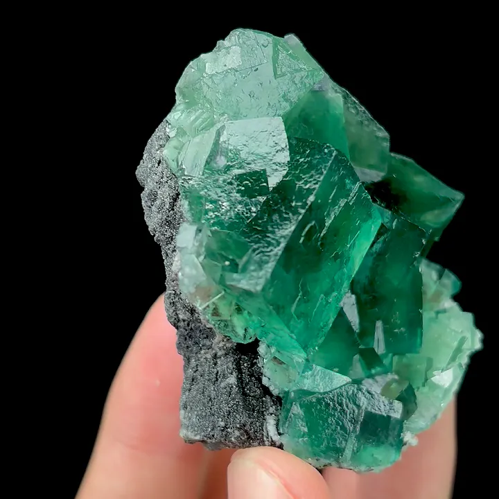 Natural Green Cube Fluorite, Mineral Specimen:Fujian,China (55*60*30MM) - image 4