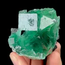 Natural Green Cube Fluorite, Mineral Specimen:Fujian,China (55*60*30MM) - image 2