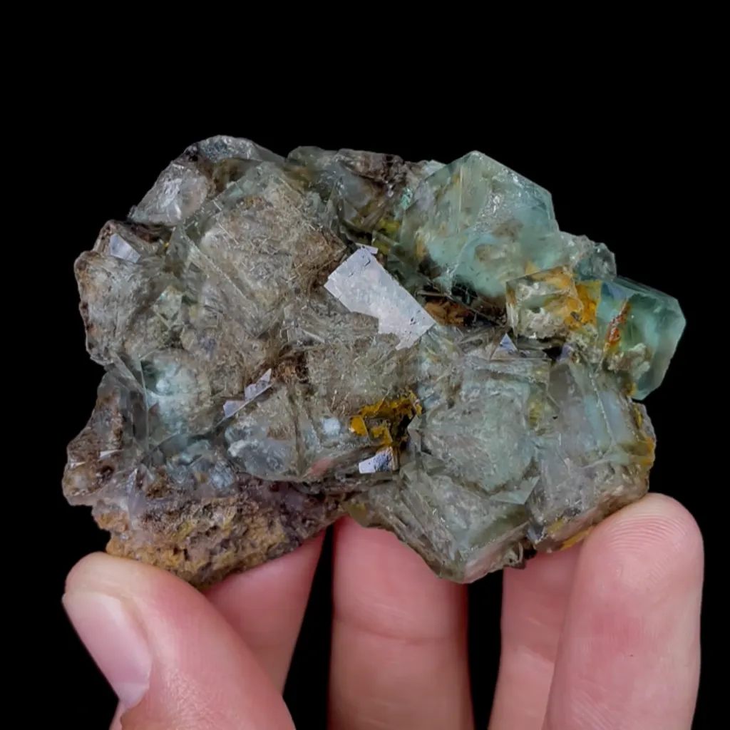 Natural Green Cube Fluorite, Mineral Specimen:Huangshaping,Hunan (55*45*20MM) image