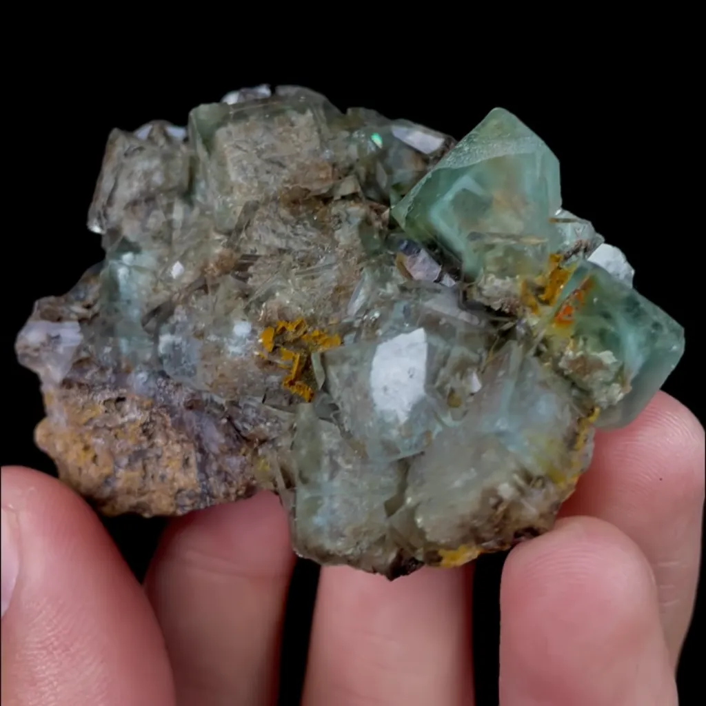 Natural Green Cube Fluorite, Mineral Specimen:Huangshaping,Hunan (55*45*20MM) - image 2