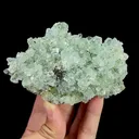 Natural Green Cube Fluorite, Mineral Specimen:Xianghualing,Hunan (100*70*40MM) - image 3