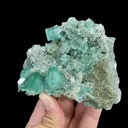 Natural Green Cube Fluorite, Mineral Specimen:Xianghualing,Hunan (105*65*35MM) - image 2
