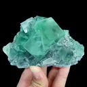 Natural Green Cube Fluorite, Mineral Specimen:Xianghualing,Hunan (105*70*50MM) - image 4