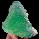 Natural Green Cube Fluorite, Mineral Specimen:Xianghualing,Hunan (110*100*35MM) - image 6