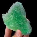 Natural Green Cube Fluorite, Mineral Specimen:Xianghualing,Hunan (110*100*35MM) - image 5