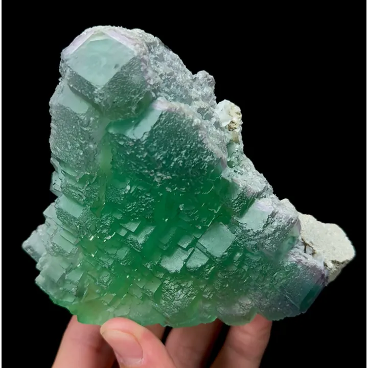 Natural Green Cube Fluorite, Mineral Specimen:Xianghualing,Hunan (110*100*35MM) - image 3