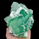 Natural Green Cube Fluorite, Mineral Specimen:Xianghualing,Hunan (115*125*110MM) - image 5