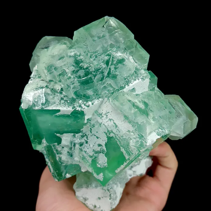 Natural Green Cube Fluorite, Mineral Specimen:Xianghualing,Hunan (115*125*110MM) - image 6