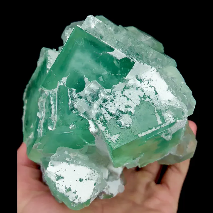 Natural Green Cube Fluorite, Mineral Specimen:Xianghualing,Hunan (115*125*110MM) - image 4
