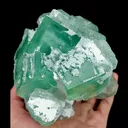 Natural Green Cube Fluorite, Mineral Specimen:Xianghualing,Hunan (115*125*110MM) - image 4