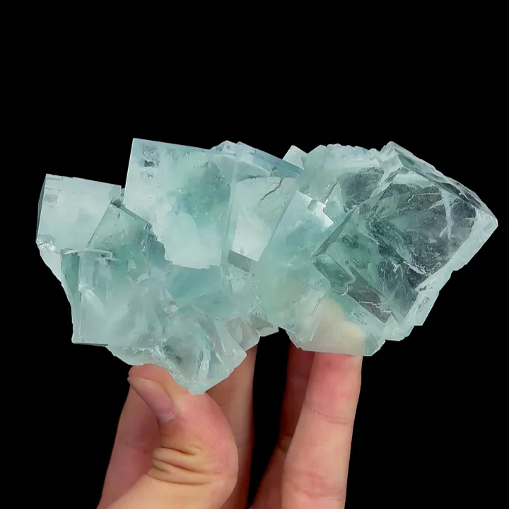 Natural Green Cube Fluorite, Mineral Specimen:Xianghualing,Hunan (115*60*30MM) - image 4